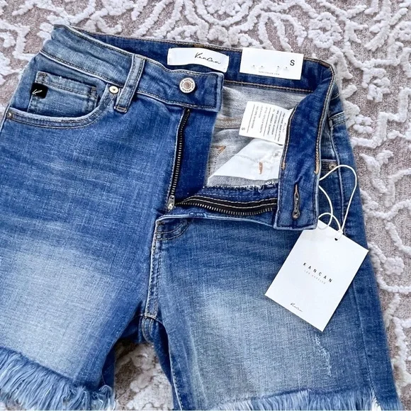 NWT Kancan Evelyn High Rise Denim Shorts - Picture 5 of 13